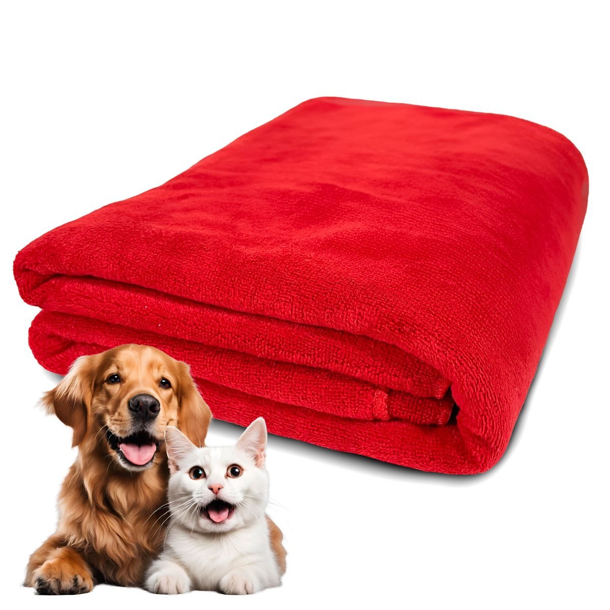 Red dog towel